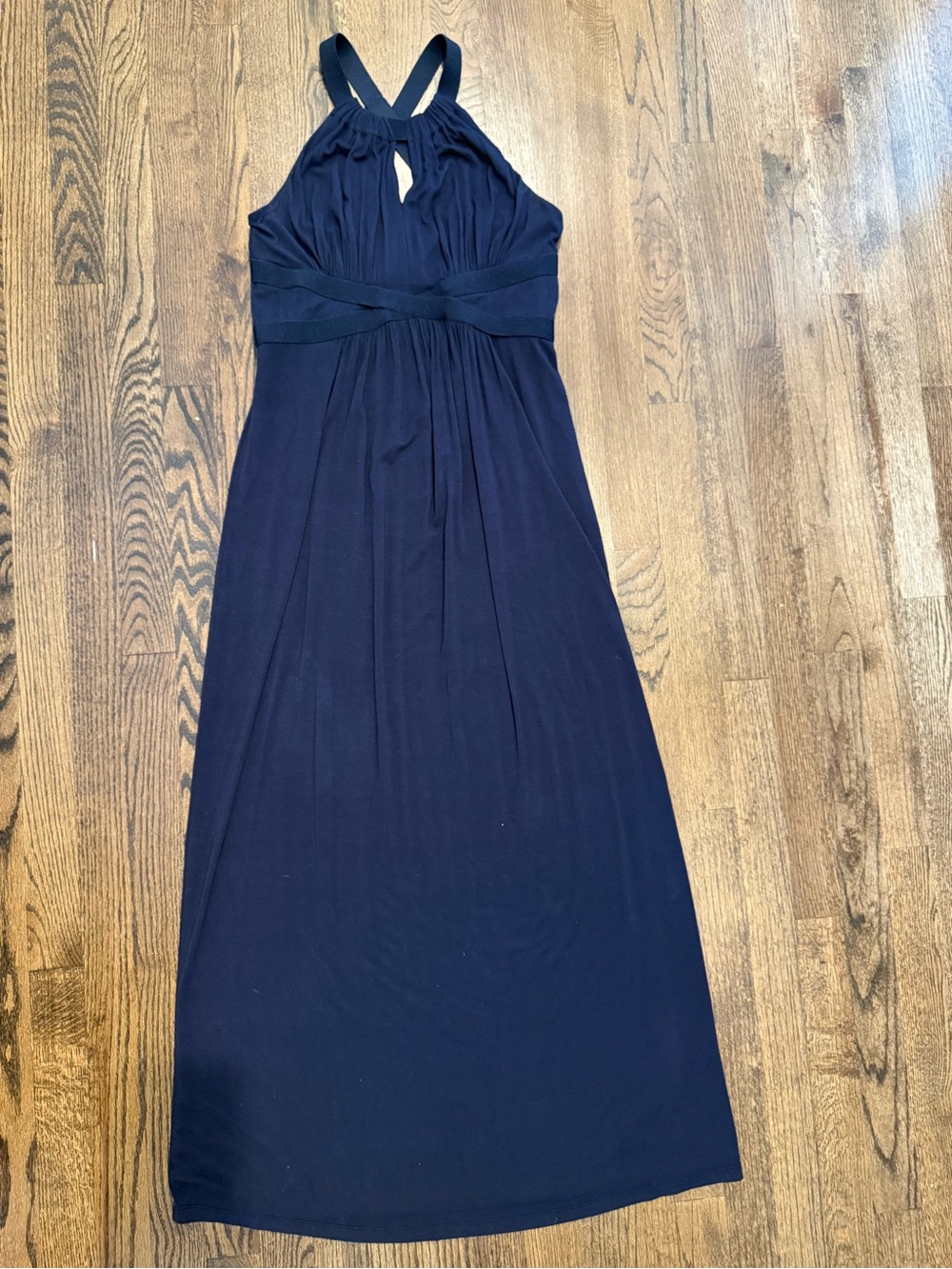 Pea in the Pod Maternity Navy Halter Maxi Dress - Classic Navy